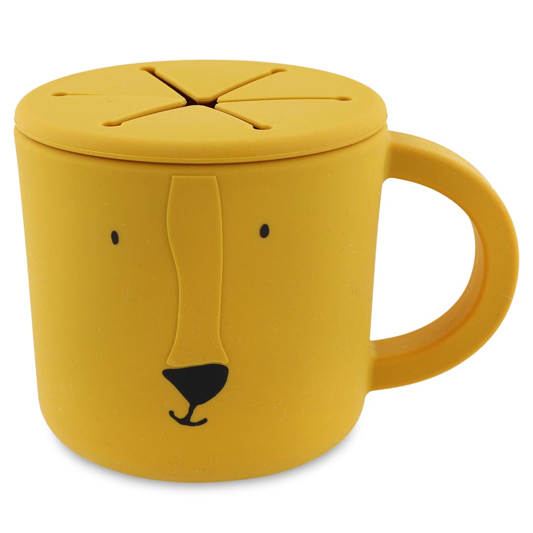 Taza porta snacks de silicona - Mr. Lion